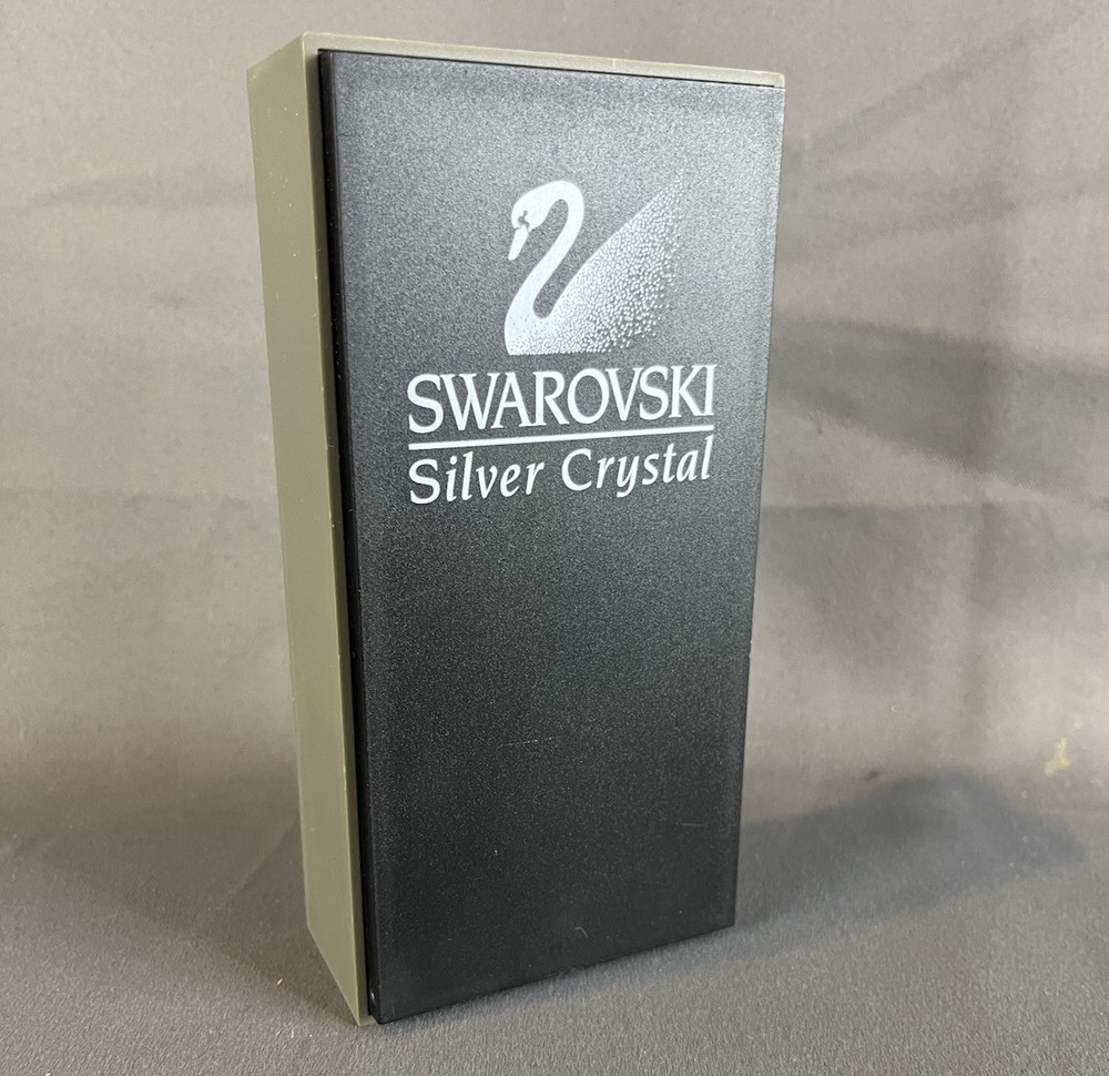 Swarovski Silver Crystal Retail Store Display Stand Black Logo Showcase