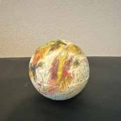 Ocean Jasper Polished Multicolor Swirl Art Decorative Egg