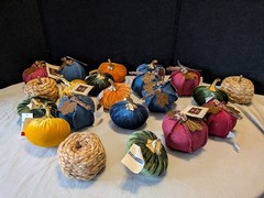Fall Halloween Pumpkin Bulk Crafting Decor Lot 2-3 In Multicolor 21 PC New