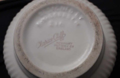 Clarice Cliffe Modernist MCM Footed Bowl Small Jardiniere by R.Y Goodden RARE