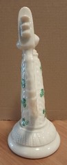Vintage Belleek 6” Shamrock Harp handmade in Ireland 7th Gold Mark Excellent