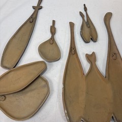 Vintage Sexton Like Cast Wine Bottles Full Set -MCM READ