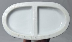 Edwardian 11″ Porcelain Kerosene Lamp Dressed Man Woman Decor Vintage Japan
