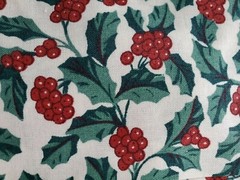 Longaberger Fabric Bow in Traditional Holly – NIP