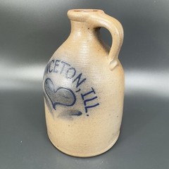 Vintage 1988 Braun Buffalo NY Stoneware Jug Container Brown Salt Glaze Pottery