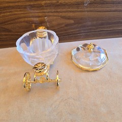 Vintage 1991 24k Gold Plated Franklin Mint Cinderella Golden Crystal Collection
