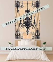 Gothic Candle Chandelier Tapestry black chandelier gothic home decor victorian 3