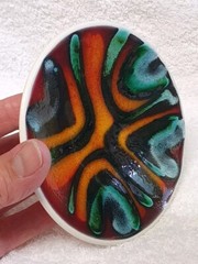 🔶️SGND 49 RETRO VINTAGE SPACE AGE POOLE POTTERY PLATE MOD MODERNIST POP ATOMIC