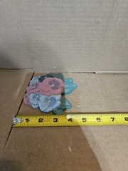 Lot Of 3 Burwood Products Plastic Wall Hangers Tea Pot Flowers Made In USA