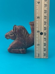 Ancient Near Eastern Jasper Stone Rhyton | Rare Collectible
