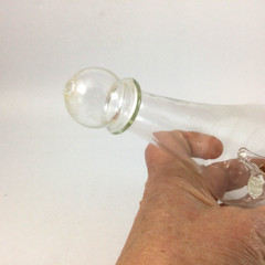 VTG Mayflower Glass With Small Ship Inside A Bottle Britain 8″
