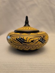 Ancient Greek Replica Hand Painted Geometric Circa 800 700 Exact Copy Pottery
