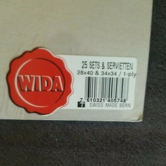 Rare Swiss WIDA Paper Vintage Serviettes & Swiss Placemats 25 Floral 2 Packs