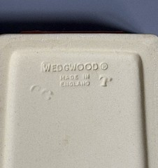 Vtg Wedgwood Collector Society Jasperware Yellow Primrose Trinket Box Terracotta