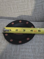 Wedgwood Jasperware Black & Terracotta Egyptian Crocodile Pin Trinket Dish RARE