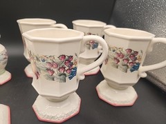 Vtg 11 Pc Set AVON SWEET COUNTRY Harvest Ceramic Tableware 1990s Excellent Cond
