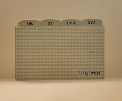 Longaberger 50 Recipe Cards 3×5 / 12 GINGHAM Dividers/Index: A-Z/Food Categories