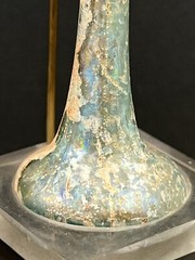 Lot of 2 Roman glass Unguentarium with nice Irridescence circa 1-3 rd century AD