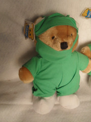 Doctor Plush Bears Set Of 3 In Scrubs From 1990’s But NEW Salesman Samples