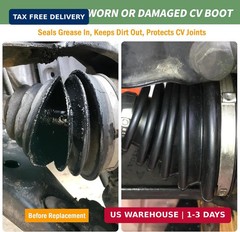 2-Pack Universal CV Axle Boot Repair Kit, Flexible Silicone CV Joint Boot Fits 1