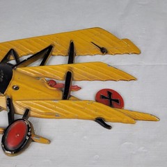 Vintage 1975 HOMCO SEXTON Set of 2 Airplanes Cast Metal Wall Art Decor Planes