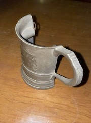 VINTAGE 1973 SEXTON USA METAL TANKARD WALL HANGING HALF MUG