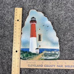 Enameled Copper Switch Plate Cover Bovano of Cheshire-Barnegat Lighthouse NJ