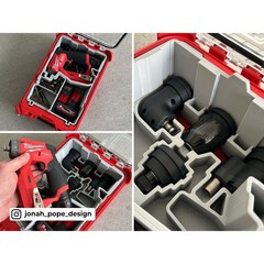 jpd 3d Printed Insert for Milwaukee Packout & M12 4-in-1 Installation Driver V2