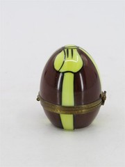 Limoges France Easter Egg Trinket Box Hand Painted Porcelain Hinged Collectible