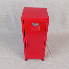 Vintage 1990’s Y2K Red Mini Metal Locker Storage 11”