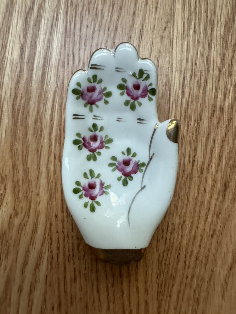 An Trice Hand-Painted Trinket Dish Ring Dish Jewelry Holder