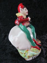 Belleek Irish Vintage RARE! Leprechaun Painted 5-1/4” Elf, Knome 3rd Green Mark