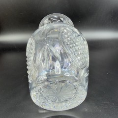 Waterford Lead Crystal Wedding Heirloom Vase Wedge Cut Discontinued Heavy Clear