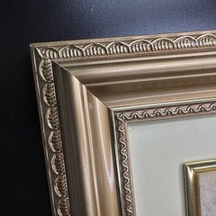 Vintage 3D Fruit Basket Wall Art in Ornate Gold Frame Italian 16”X12” Art Deco