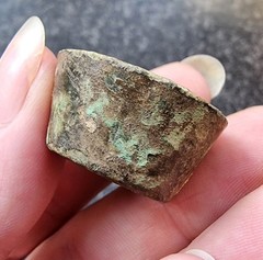 Rare Medieval / Post Medieval Cup Weight Bronze Metal Detecting Find Antique (3)