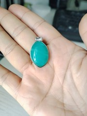 Natural Beautiful ice Amazonite Quartz Crystal Beads Pendant