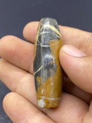 Beautiful Old Natural Jasper Stone Near Eastern Antique Beads From Asia