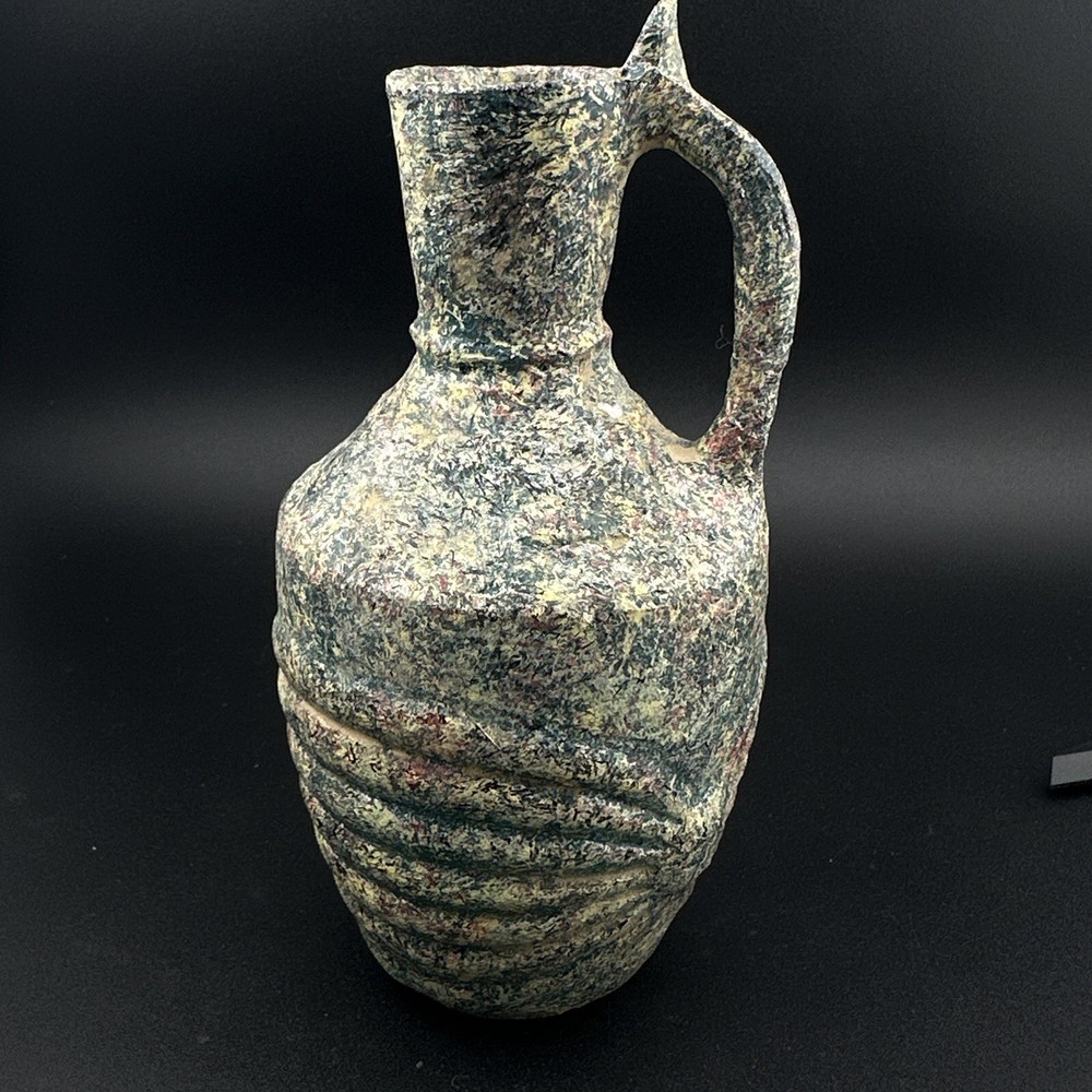 Genuine Ancient Roman Glass Pitcher Jug Circa 1st – 2nd Century AD