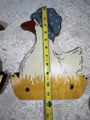 1980s VTG Wooden Mother Goose Magazine / Book Slide Missing Dowels Set of 2