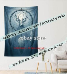 Deer Dreamcatcher Tapestry 3D relief look Wall Art decor 39X59 in