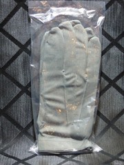 Swarovski Cloth Gloves with Crystal Button New-Old Stock in original packaging