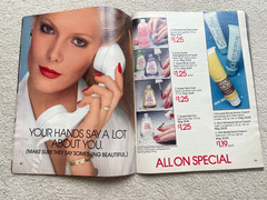 Vintage AVON 1980 SALES CATALOG BROCHURE (Campaign 9) ~ Large Format/ No Label