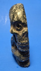 PRE-COLUMBIAN MIXTEC STONE PROFILE SKULL