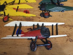 Vintage 1975 Sexton Homco Airplanes Wall Decor Set of 3 Cast Metal Planes