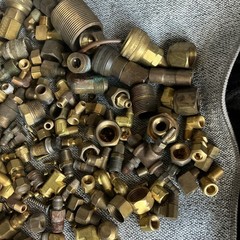 Mixed 14+ lbs Scrap Brass Plumbing, Pipe, Fittings, Odd Pieces,