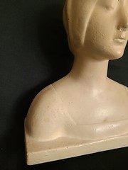 Florentine Art Plaster 132 Antique 1914 Unknown Woman by Donatello