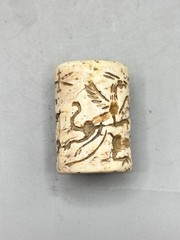 Near eastern Past Civilization Wonderfull Intaglio Carved Signet Stone Seal Bead