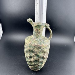 Genuine Ancient Roman Glass Pitcher Jug Circa 1st-2nd Century AD