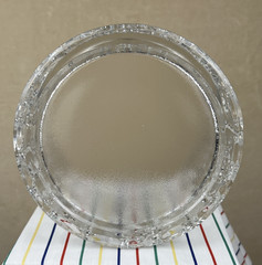 Vtg Goebel W German Lead Crystal Carousel Animals Circus Tent Covered Candy Dish