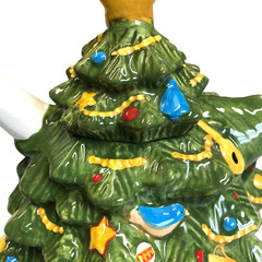 Christmas Tree Ornaments Tea Pot Festive Holidays Vintage Unbranded 5 inch